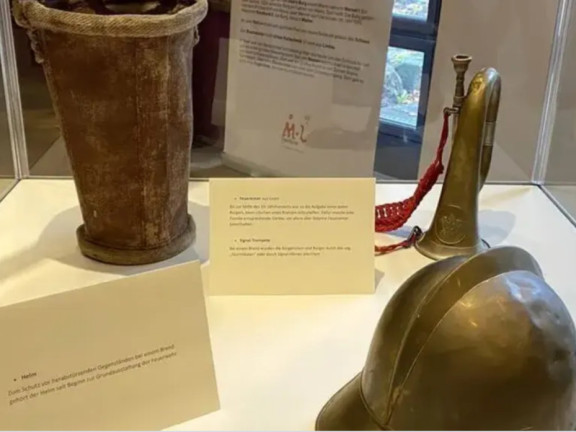 Ausstellung mit Napoleon, Goethe und der Feuerwehr